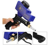 Generic Pistola a Sabbia Aria, Kit Pistola Sabbia Kit Portatile Portatili Pneumatici Portatile gravità Tipo Antiruggine Rimuovi Blu di Ruggine