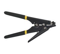 Generic Pistola per Fascette in Nylon Strumento di Fissaggio e Taglio Efficiente per Ampie Applicazioni con Tensione Regolabile per Lavori Elettrici e Altro Ancora - Materiale in Ferro (BLACK)