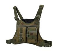 Generic Poccio di seno tattico per uomini e donne, giubbotto in frontiera, pacchetto al seno, sacca per l'attrezzatura per la caccia, escursioni, ciclismo, viaggi e allenamenti (rovine)