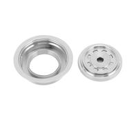 Generic Pod Riutilizzabili, Baccelli Ricaricabili in Acciaio Inossidabile Pod 1 Spazzola e 1 Cucchiaino Acciaio Inossidabile Peso: ca. 75G / 2,6 Once Dimensione del prodotto: ca. 58x58x12mm (150 ml)