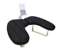 Generic Poggiamani per Unghie Design Ergonomico a Forma di U per Comode Sessioni di Manicure Nei Saloni - Spugna Memory Ad Alta Resilienza, Grandi Dimensioni, Impermeabile (BLACK)