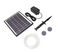 Generic Pompa di Ossigeno Solare ABS Generatore di Ossigeno Impermeabile Compatto 10V 6W per Piscine Stagni di Pompa D'aria Ad Alta Efficienza Energetica a Lunga Durata