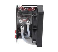 Generic Pompa di Raffreddamento CPU Pompa di Raffreddamento Ad Acqua Silenziosa a Doppia Ventola da 600 L/h per Computer Desktop in Lega di Alluminio