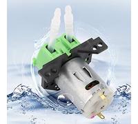 Generic Pompa Dosatrice Peristaltica 12V 24V Efficiente CW CCW Controllo della Direzione del Flusso per Analisi Chimiche di Acquari da Laboratorio con Tubo in Silicone Trasparente (12 V 3 * 5)