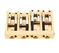 Generic Ponte per Basso Elettrico, Robusta Struttura in Lega di Zinco e Ferro, Completamente Regolabile per la Sostituzione su Bassi Jazz, Facile Installazione Inclusa (GOLD)