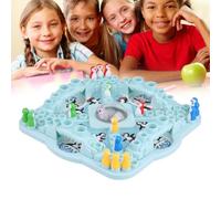 Generic Pop N Drop Penguins Gioco da tavolo divertente interattivo per famiglia e bambini, gioco di dadi strategia per bambini dai 4 anni in su, realizzato in plastica ABS rispettosa