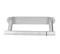 Generic Porta Asciugamani di Carta Resistente Portarotolo Multifunzionale per Montaggio a Parete in Acciaio Inossidabile 304 per Bagno e (Spazzolata)