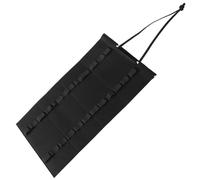 Generic Porta Bacchette per Batteria in Feltro Nero Supporto da Parete, Design Minimalista e Funzione Espositiva Portatile per Musicisti in Movimento