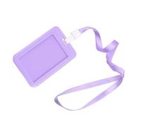 Generic Porta Badge, Colore Brillante, Impermeabile, Robusto, Leggero, Porta Carte per Autobus, Durevole, in ABS, Angolo Arrotondato per Azienda (PURPLE)