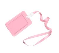 Generic Porta Badge, Colore Brillante, Impermeabile, Robusto, Leggero, Porta Carte per Autobus, Durevole, in ABS, Angolo Arrotondato per Azienda (PINK)