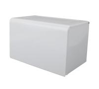 Generic Porta Carta Igienica con Spazio Sul Ripiano Scatola per Fazzoletti a Parete in Alluminio per Bagno, Supporto Pulito e Igienico per Hotel per la Casa, 20x12,5 Cm (WHITE)