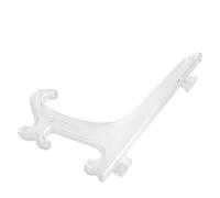 Generic Porta della Piastra, Piatti di Piastra per il Display Piatto Piatto Fiammata 10pcs Pieghevole in Plastica Bianca Pianto di Visualizzazione Decorativo (17,5 cm)