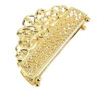 Generic Porta di Tovaglioli in Piedi in Ferro D'arte Oro, Supporto per Tovaglioli Vintage per Tavolo, Documenti e Altro, Pratico Organizzatore di Tovaglioli Che (Modello a griglia)