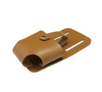 Generic Porta Metro a Nastro Resistente, Strumento per Elettricisti, Assicurazione sul Lavoro, Accessori per Artigianato in Pelle PU, Marrone Chiaro