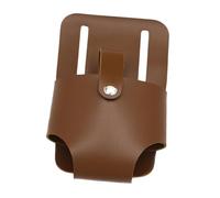 Generic Porta Metro a Nastro Resistente, Strumento per Elettricisti, Assicurazione sul Lavoro, Accessori per Artigianato in Pelle PU, Marrone Scuro