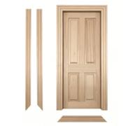Generic Porta per Casa delle Bambole Incompiuta 3 Pezzi, Facile Assemblaggio, Legno di Betulla Naturale per la Decorazione e la Personalizzazione della Casa delle Bambole (Larghezza 8,5 cm Spessore