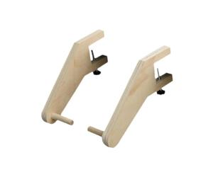 Generic Porta rotolo di carta a morsetto per tavolo, design moderno e, in legno, pratico regalo per ufficio, organizer decorativo per rotoli di carta