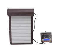 Generic Porta Solare Automatica per Pollaio, Robusto Metallo, Sensore di Luce di Sicurezza, Timer, Telecomando, per Protezione del Pollame, 35,6 X 24 Cm, per pollo/anatra/oca. (BROWN)