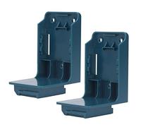 Generic Portabatteria Rack di Stoccaggio per Montaggio a Parete in ABS a Doppio Scopo per Batteria da 18 V e Utensili Elettrici, Supporto Fisso da 2 Pezzi per Officina in Garage