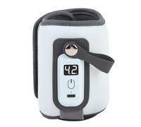 Generic Portable Baby Bottle Warder Riscaldamento Rapido 5 Impostazioni a Temperatura Regolabile Display LCD per il Viaggio (BLUE)