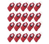 Generic Portachiavi Bottiglia Squeeze Vuota 30 Ml Confezione 20 con Supporto in Neoprene Ideale per i Viaggi e L'uso Quotidiano (BROWN)