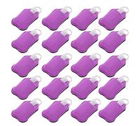 Generic Portachiavi Bottiglia Squeeze Vuota 30 Ml Confezione 20 con Supporto in Neoprene Ideale per i Viaggi e L'uso Quotidiano (PURPLE)