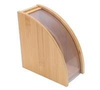 Generic Portafiltro per caffè Supporto per Carta a Forma di Ventaglio Efficace Protezione Dalla Polvere Scivolo Design Aperto per Bancone della Caffetteria Bar Case Phyllostachys Pubescens Naturale