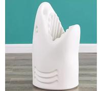 Generic Portaombrelli Forma di Squalo può Essere Usato Come Decorazione, Colore Multiplo, Grande capacità, Non Si Ribalterà, può Contenere Ombrelli E Vari Altri Oggetti (Color : White)