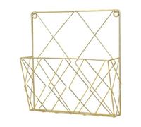 Generic Portariviste Da Parete Portariviste Metallico Decorativo Porta Giornali Porta Libri Organizer Ferro Battuto Funzione Salvaspazio Adatto a Soggiorno Sa, Oro