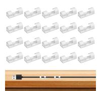 Generic Porte-câbles pour cordons | 20 pièces/ensemble de clips de gestion collants,Pinces de fil de bureau pour organiser les câbles USB, les câbles de souris, les câbles de clavier