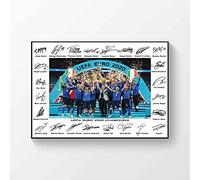 Generic Poster con foto di calcio in formato A4 con scritta Italia campione d'Europa Euro 2020 Champions Italy