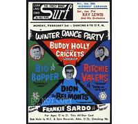Generic Poster da concerto Winter Dance Party 1959, 11 x 16 - Buddy Holly + Ritchie Valens + Big Bopper - stampa rara