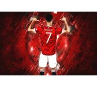 Generic Poster di Cristiano Ronaldo con giocatore di calcio, formato A4