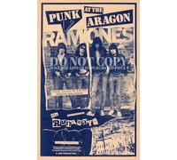 Generic Poster Ramones 11 x 17 - Magnifico concerto 1978 - Live - The Aragon Ballroom - Chicago, Illinois - The Runaways - storico performance - leggendario punk rock - stampa artistica rara