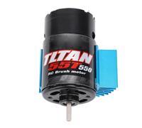 Generic Potente Motore 550 RC con Ventola di Raffreddamento Incorporata per Cingoli Slash 1:10 e Materiale in Alluminio di qualità (55T)