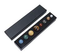 Generic Preciso Ornamento in Cristallo con 8 Pianeti, Modello Galassia per Decorazioni per la Casa e Regalo Didattico - Set di 8 Pianeti del Solare per la Meditazione di Guarigione Dell'aura,