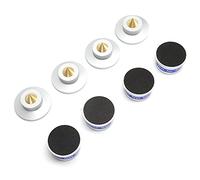 Generic Preffair Piedini Isolanti Migliore Chiarezza e qualità del Suono per Altoparlanti, Amplificatori e Giradischi - 4 Set, Alluminio e Ottone, 45 Mm X 33 Mm (SILVER)