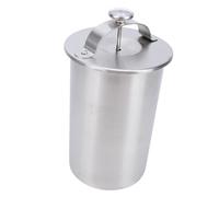 Generic Pressa per Carne per Prosciutto, Resistente Fornello in Acciaio Inossidabile con Termometro per Uso Domestico e Commerciale, Grado 304, 10x18 Cm