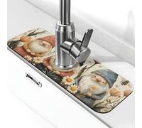 Generic Primavera Estate Stampa 3D Lavello Della Cucina Splash Guard Tappetino Del Rubinetto, Paraspruzzi Dietro Rubinetto Drip Catcher per Cucina Bagno 15 × 38 Cm