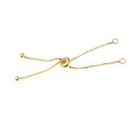 Generic Prolunga Catena Argento 925 Estensione Regolabile Chiusura Scorrevole Estensore Bracciale Accessori Adatta per Creazione Collane Bracciali, Oro