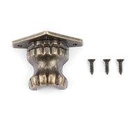 Generic Protettore d'angolo della Gamba, Piedi per le Gambe Protezione Angolare 4pcs Antichi Torace Scatola in Legno Decorativo per Mobili Mobili