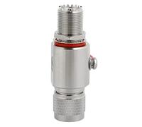 Generic Protezione da Sovratensione Coassiale UHF con Bassa Perdita per Attrezzatura Radio CB HAM per Stazioni Base a 2 Vie, Parafulmine in Metallo per Attrezzatura Radio CB HAM 1 Pezzo