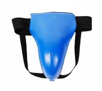 Generic Protezione Uomo per con Cintura Elastica di Supporto Ventilato Facile da Indossare con Aderenza Stabile Adatta per Allenamenti Intensivi Incontri Sportivi , Blu , S