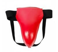 Generic Protezione Uomo per con Cintura Elastica di Supporto Ventilato Facile da Indossare con Aderenza Stabile Adatta per Allenamenti Intensivi Incontri Sportivi , Rosso , S