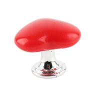 Generic Pulsante WC a Forma di Cuore Sostituzione in Plastica Elettrolitica Resistente Alla Ruggine Pulsante Maniglia a Filo per Bagno Universale Fit Rosso (rosso)