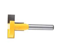 Generic Punta per Fresa per Legno con Scanalatura a T in Carburo Cementato Rivestimento Resistente Al Calore per Tagliabordi Elettrici Giallo 27 Mm (Diametro lama 27mm)