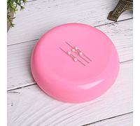 Generic Puntaspilli Magnetico Rotondo con Forte Magnete per Aghi da Cucito e Uncinetti, Resistente e Sicuro, 10 X 10 X 3 Cm, Perfetto per le Forniture Domestiche (PINK)