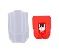 Generic Puntina di Ricambio per Giradischi per Puntina Ellittica Compatibile Serie VM95 per Appassionati di Vinile Rosso 1 unità