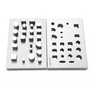 Generic Punzone Cuore Fustella Metallo Acciaio Disco Taglierina Lega Strumento Taglio Preciso per Gioielli Fai da Te Adatto per Laboratorio E Creatività Manuale, Forme Multiple