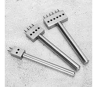 Generic Punzone per Spaziatura 3 Pezzi per Fori Perfetti Nella Pelle da Utilizzare per Intagliare la Pelle per 4 Mm 5 Mm 6 8 (Spaziatura 6mm (2+4+6))